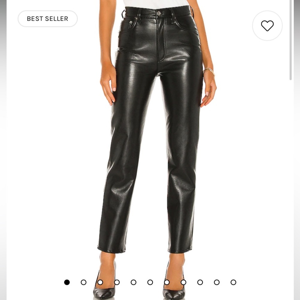 Agolde black theater pants